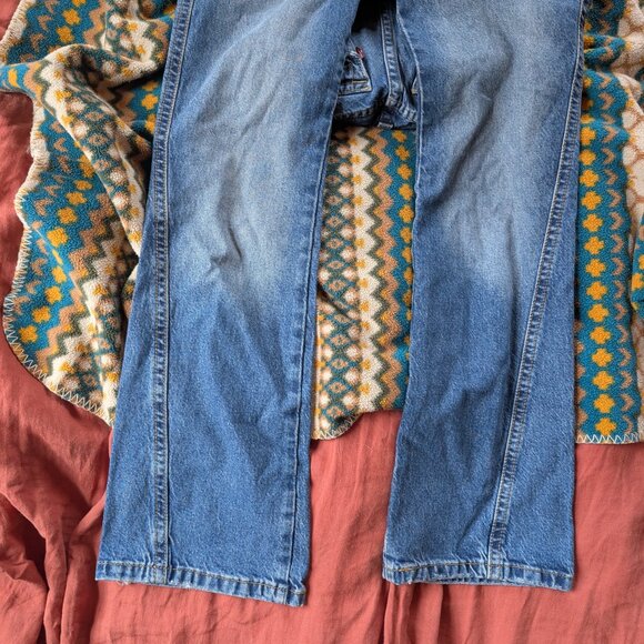 Levi's Y2K Style Blue Jeans Button Pockets Super Low Rise Bella Swan S 25 26 - Picture 6 of 13